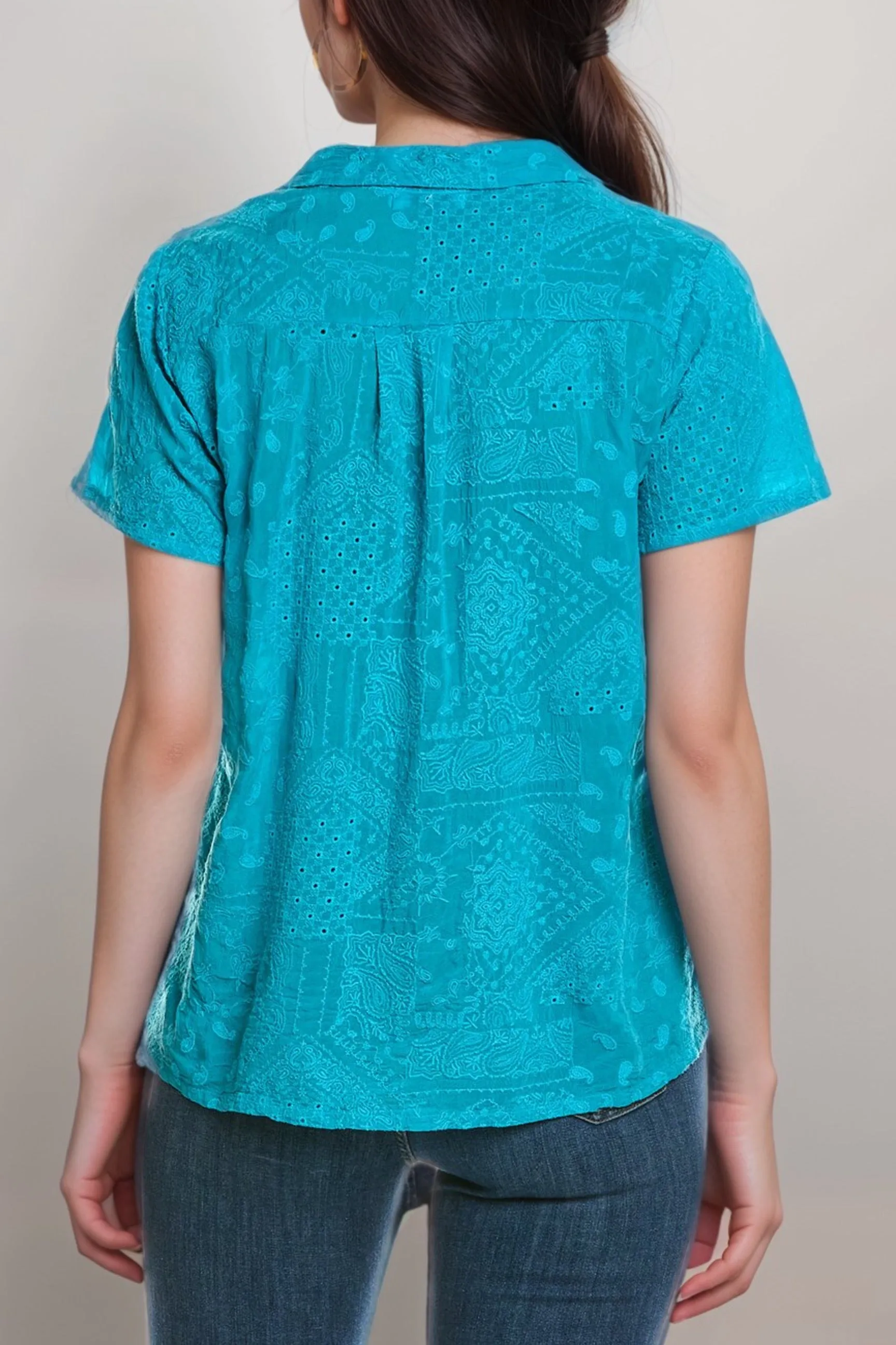 Johnny Was Andreia Cooper Button Up Blouse C14524