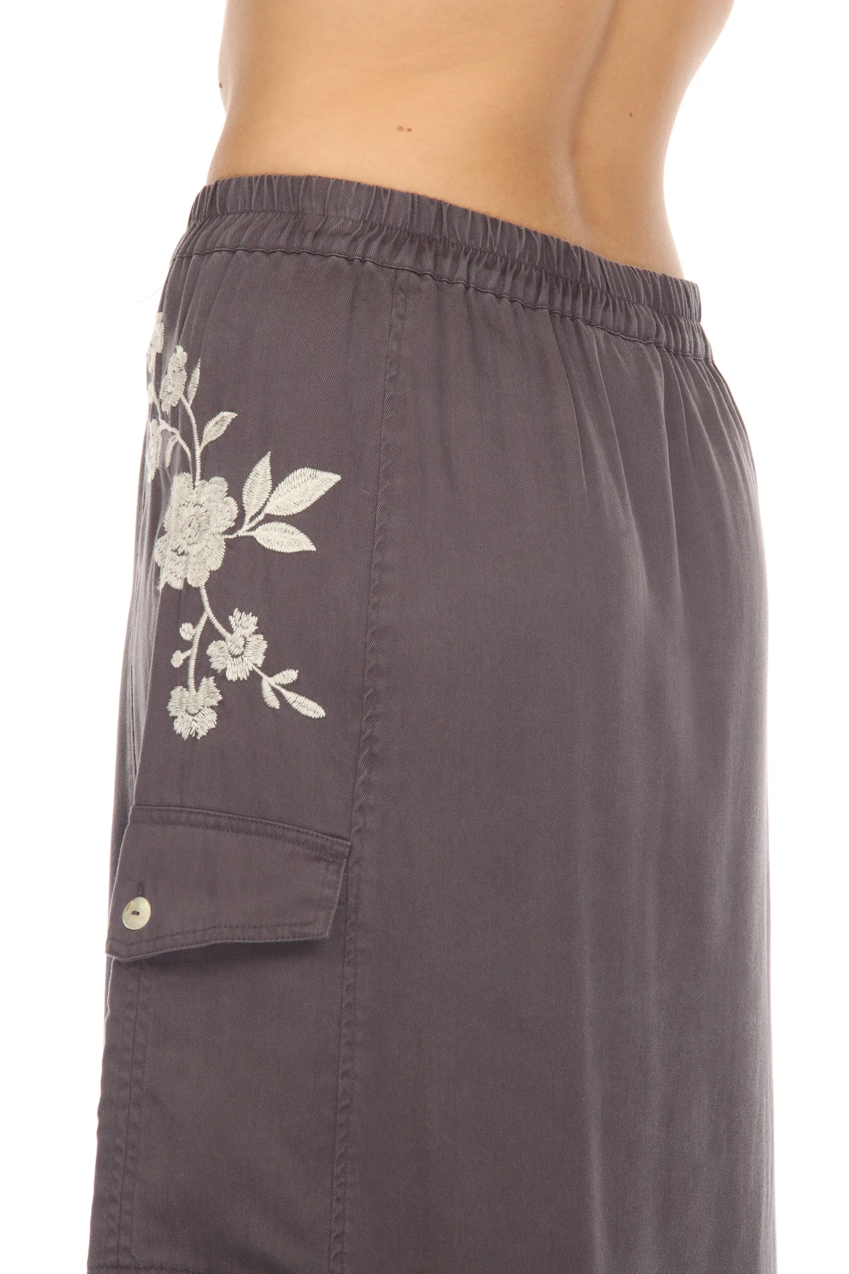 Johnny Was Workshop Sylvie Maxi Cargo Skirt Boho Chic W71523