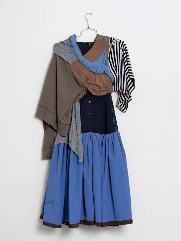 JRAT Laundry Basket Dress (Blues/Grays/Browns)