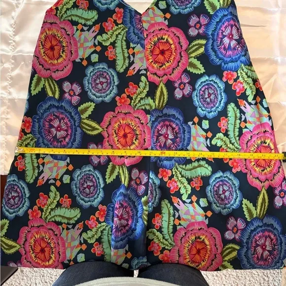 Just Taylor Floral Dress Womens Blue Floral Spaghetti Strap -Hanky Hem- size 6 …