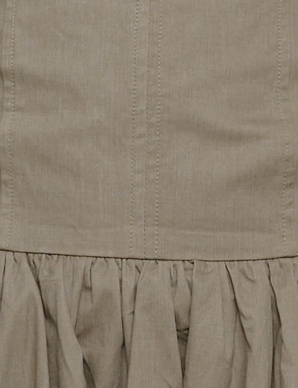 Khaki Strapless Dress-BESTSELLER