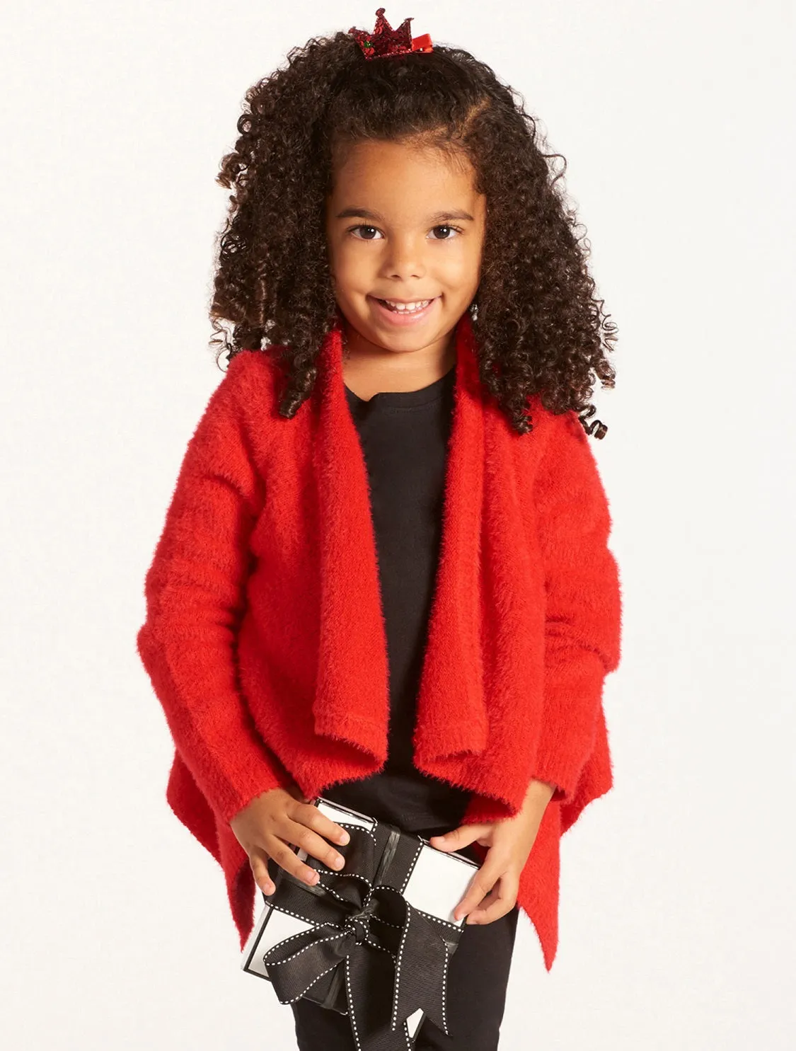 Kids Draped Cardigan
