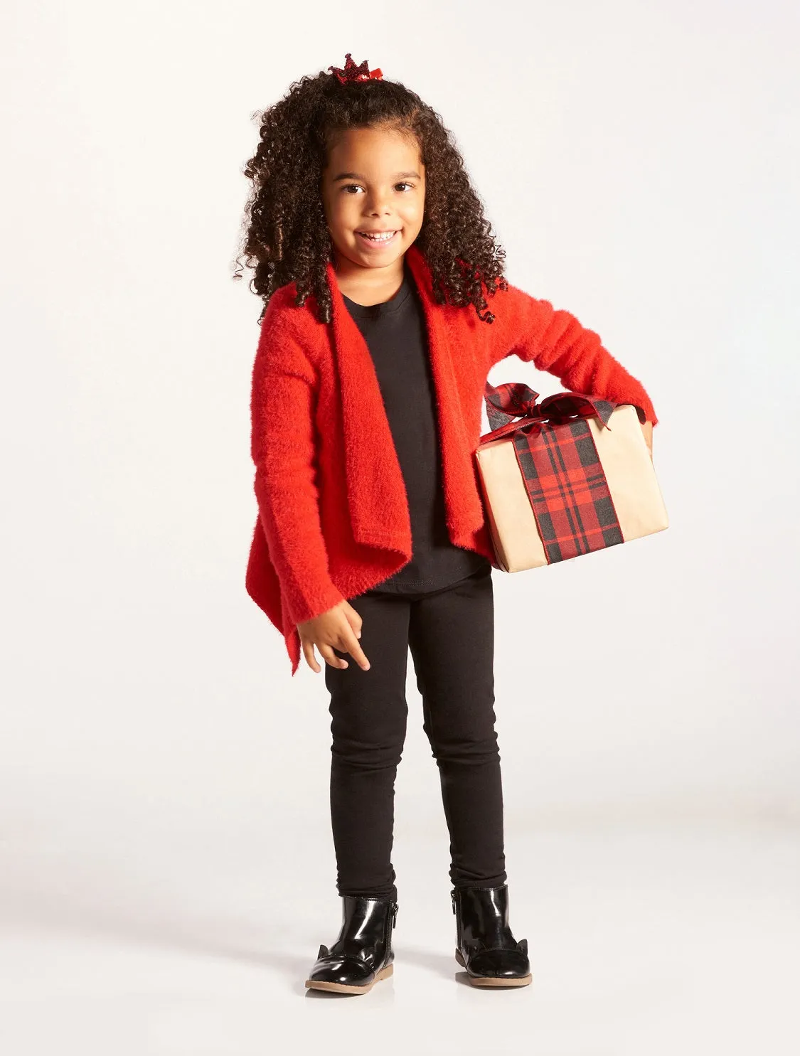 Kids Draped Cardigan