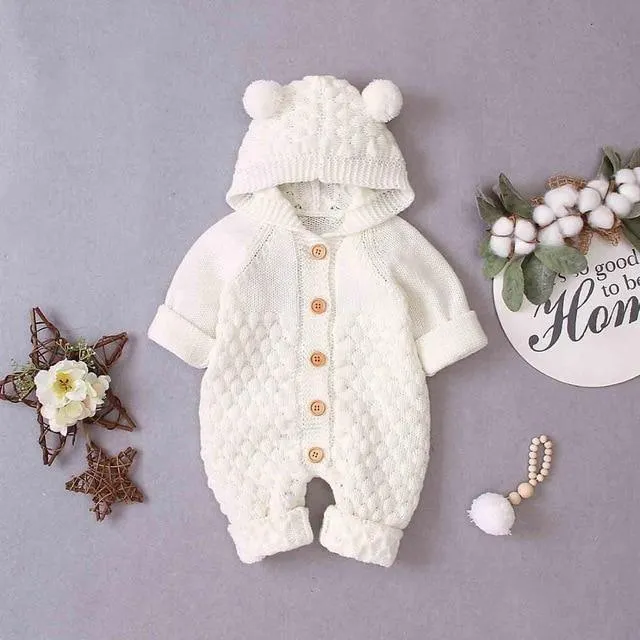 Knitted Bear Romper
