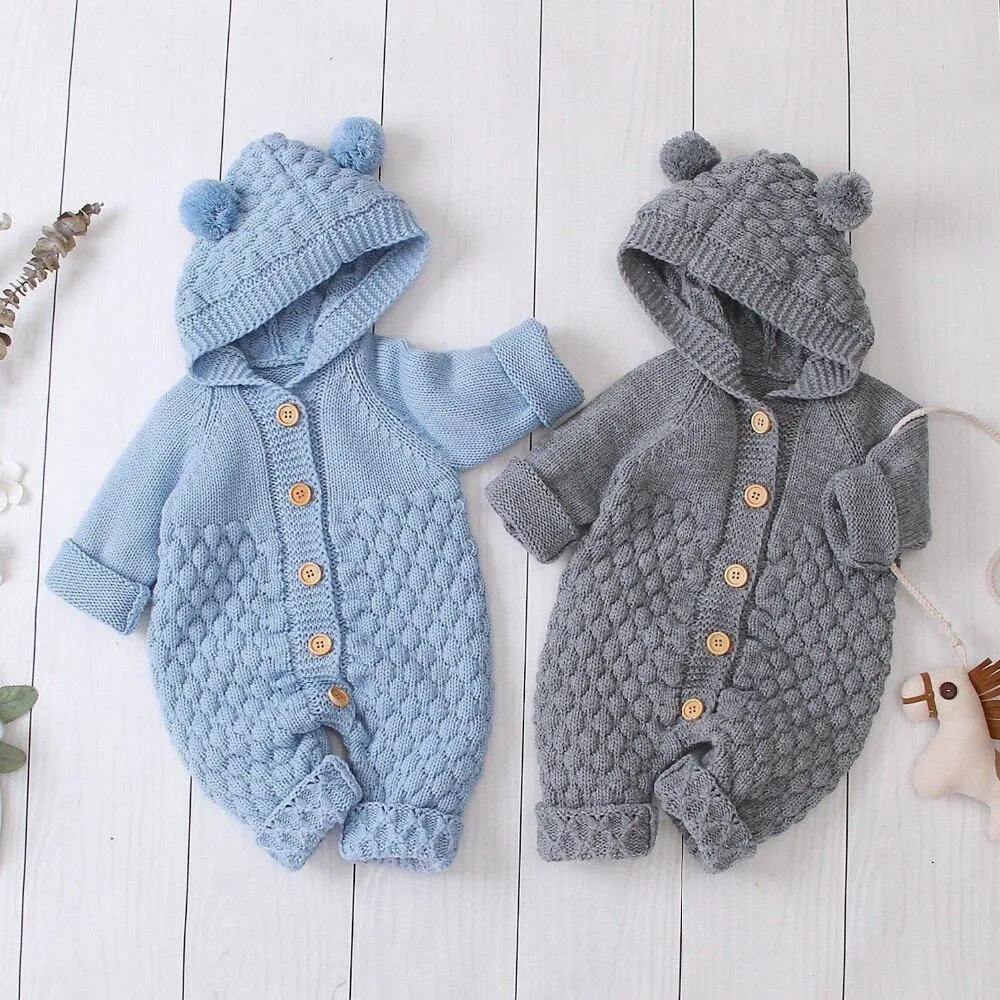 Knitted Bear Romper