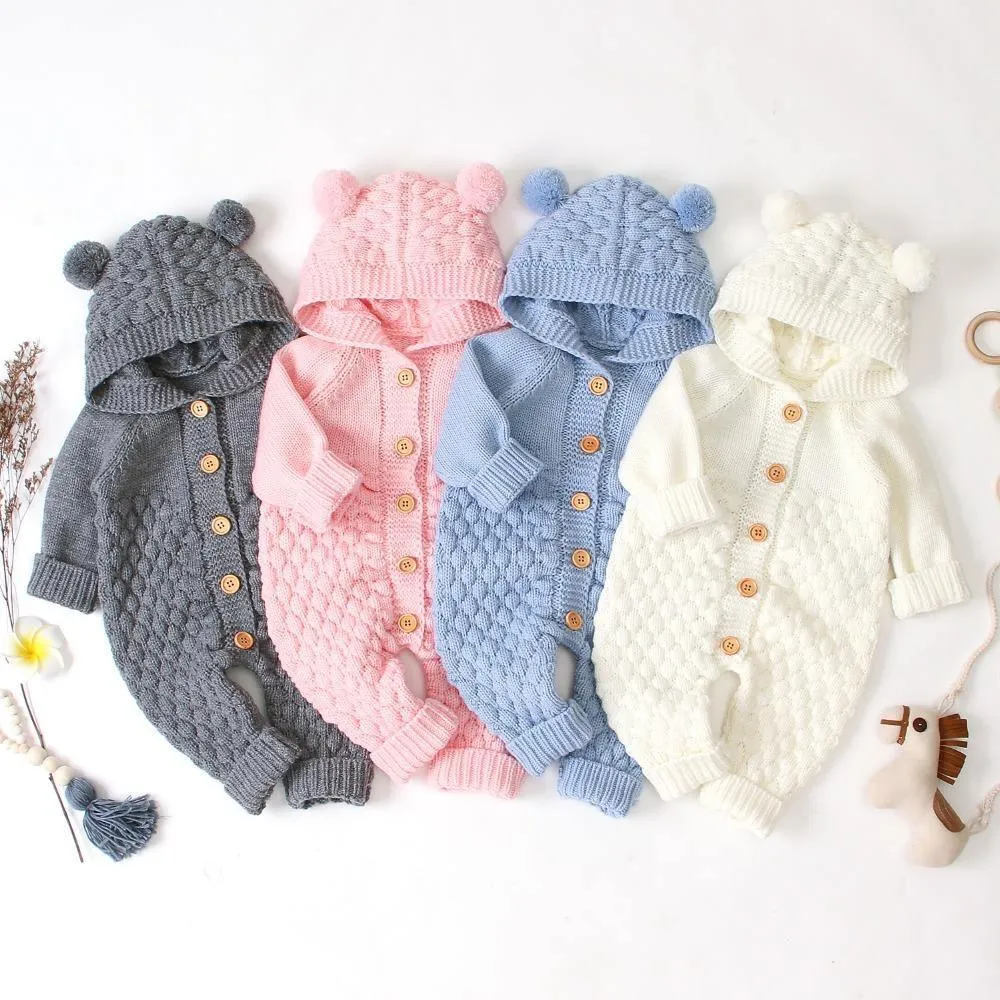Knitted Bear Romper