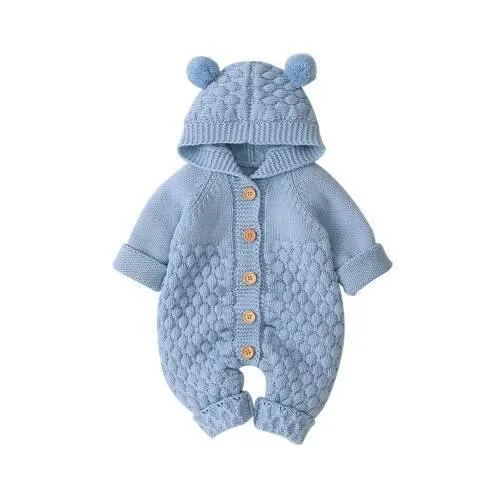 Knitted Bear Romper