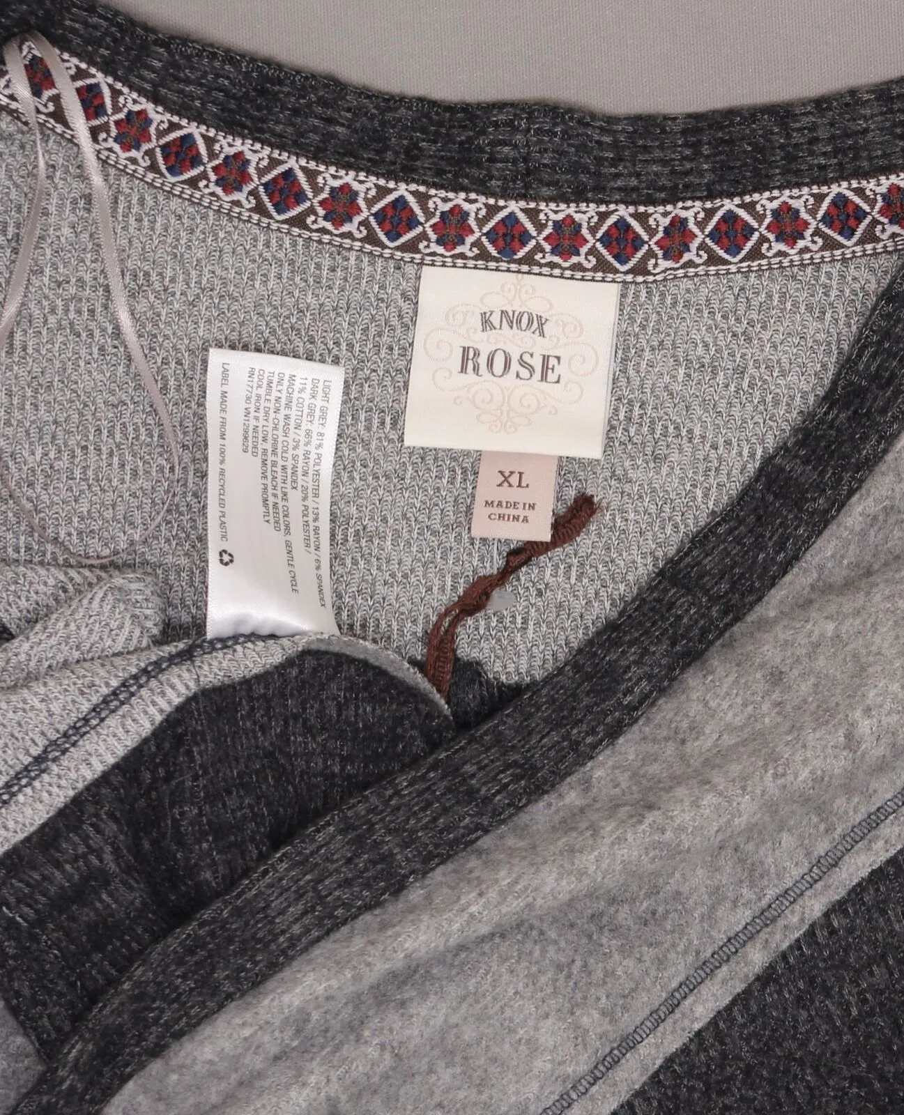 Knox Rose Women's Long Sleeve Lace-Up Cuff Patchwork Open Layering Jacket