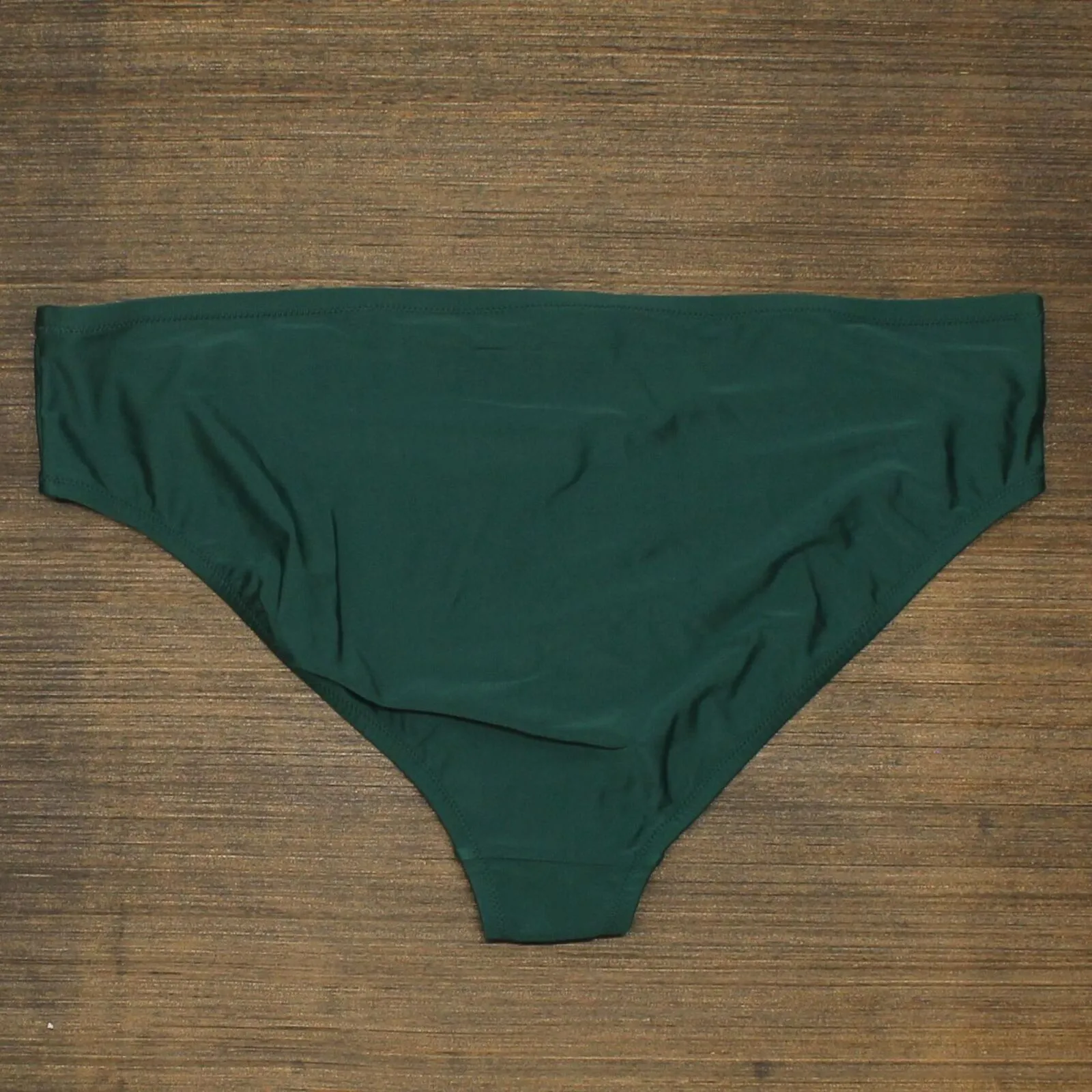 Kona Sol Plus Size High Coverage Hipster Bikini Bottom Dark Green 20W/22W