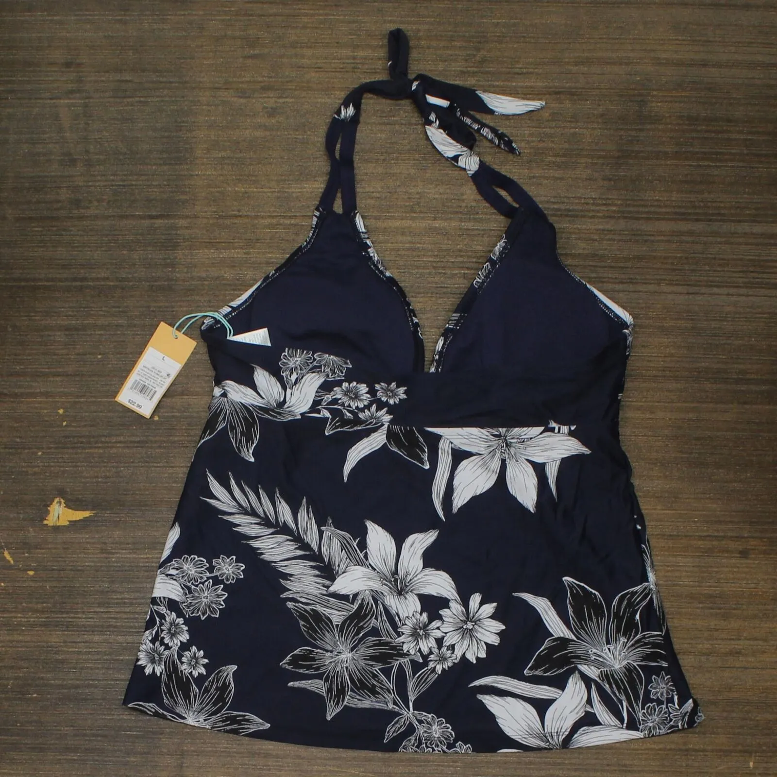 Kona Sol Women's Halter Tankini Top AFL54T