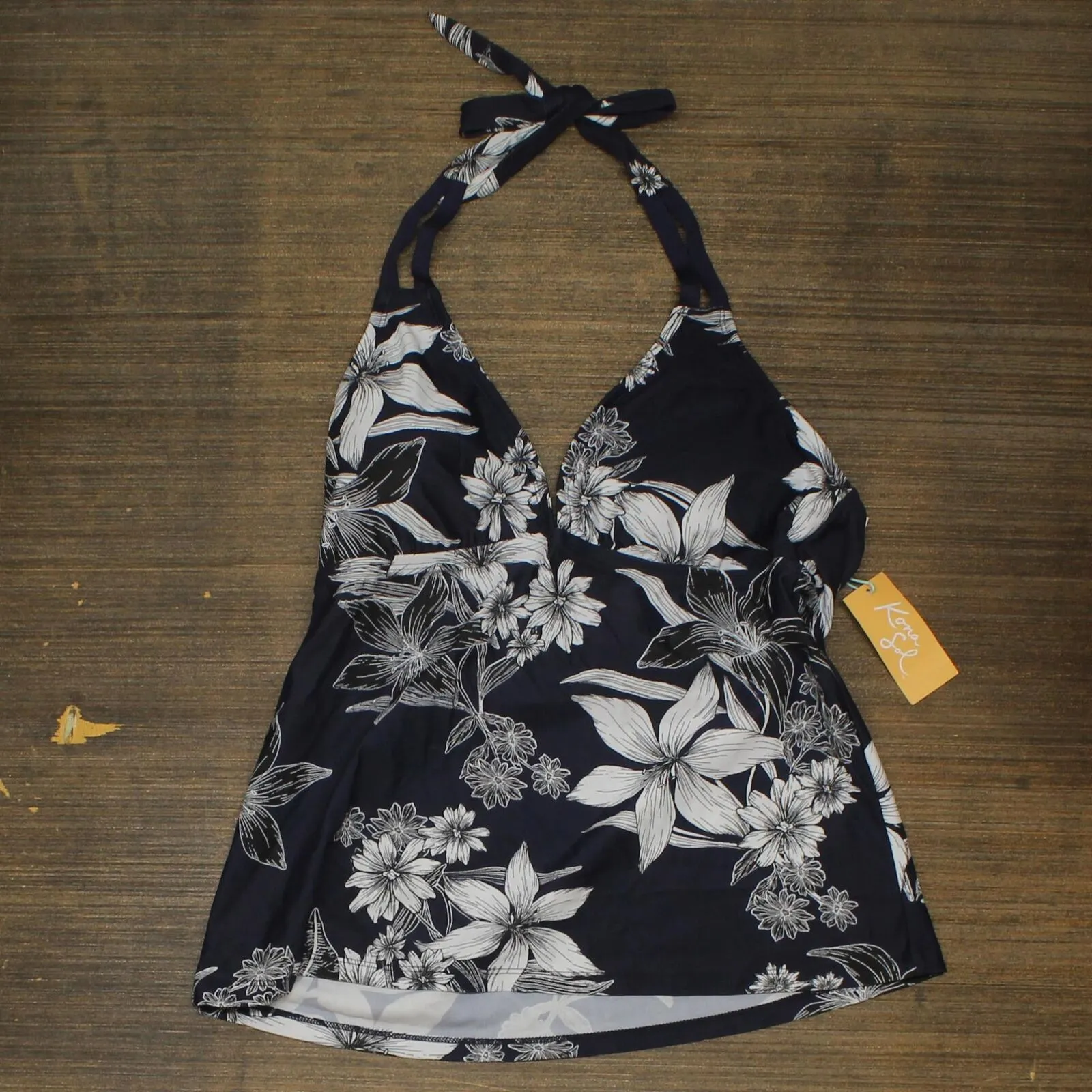 Kona Sol Women's Halter Tankini Top AFL54T