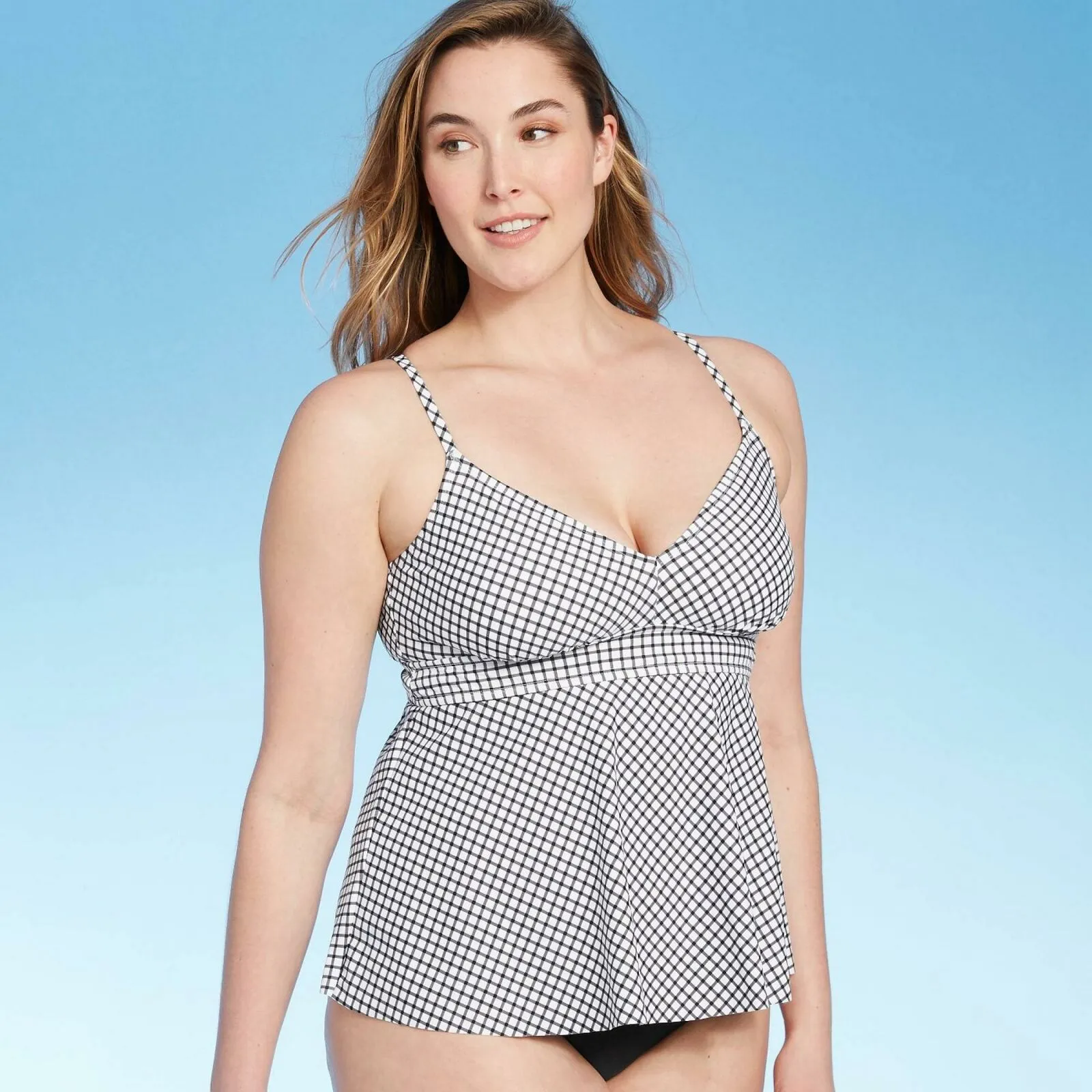 Kona Sol Women's Peplum Tankini Top