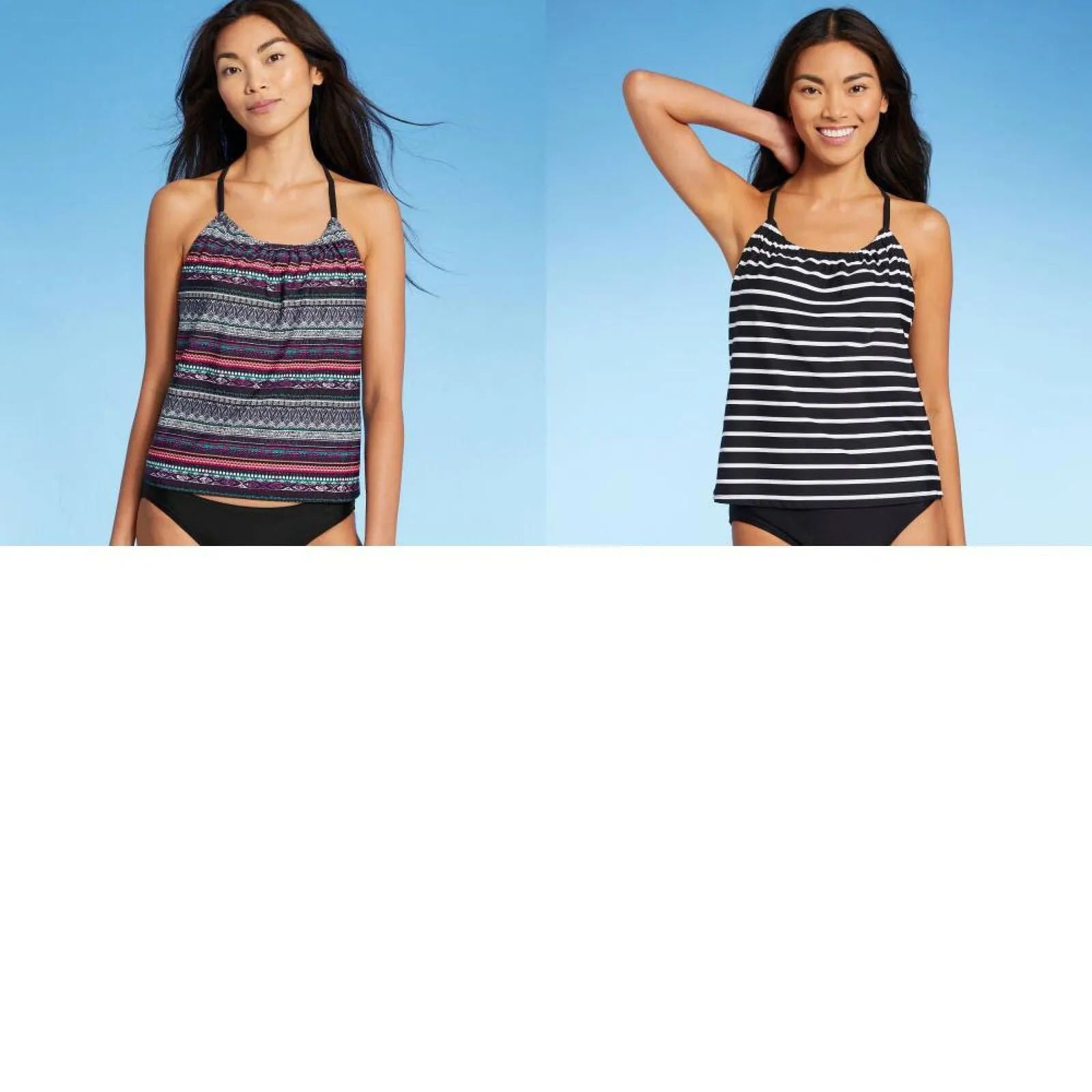 Kona Sol Women's Racerback High Neck Tankini Top