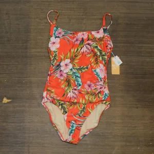 Kona Sol Women's Shirred Front High Coverage One Piece Swimsuit 77605665