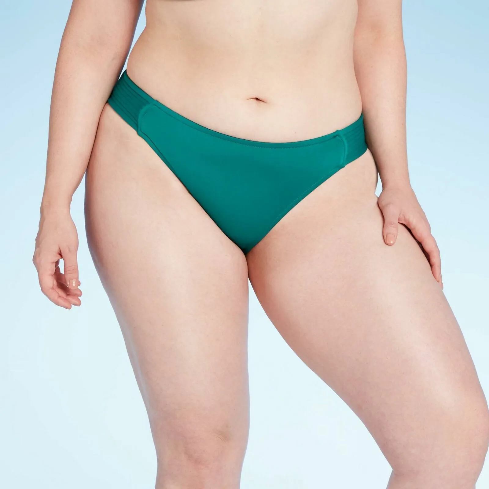 Kona Sol Women's Stitched Hipster Medium Coverage Bikini Bottom