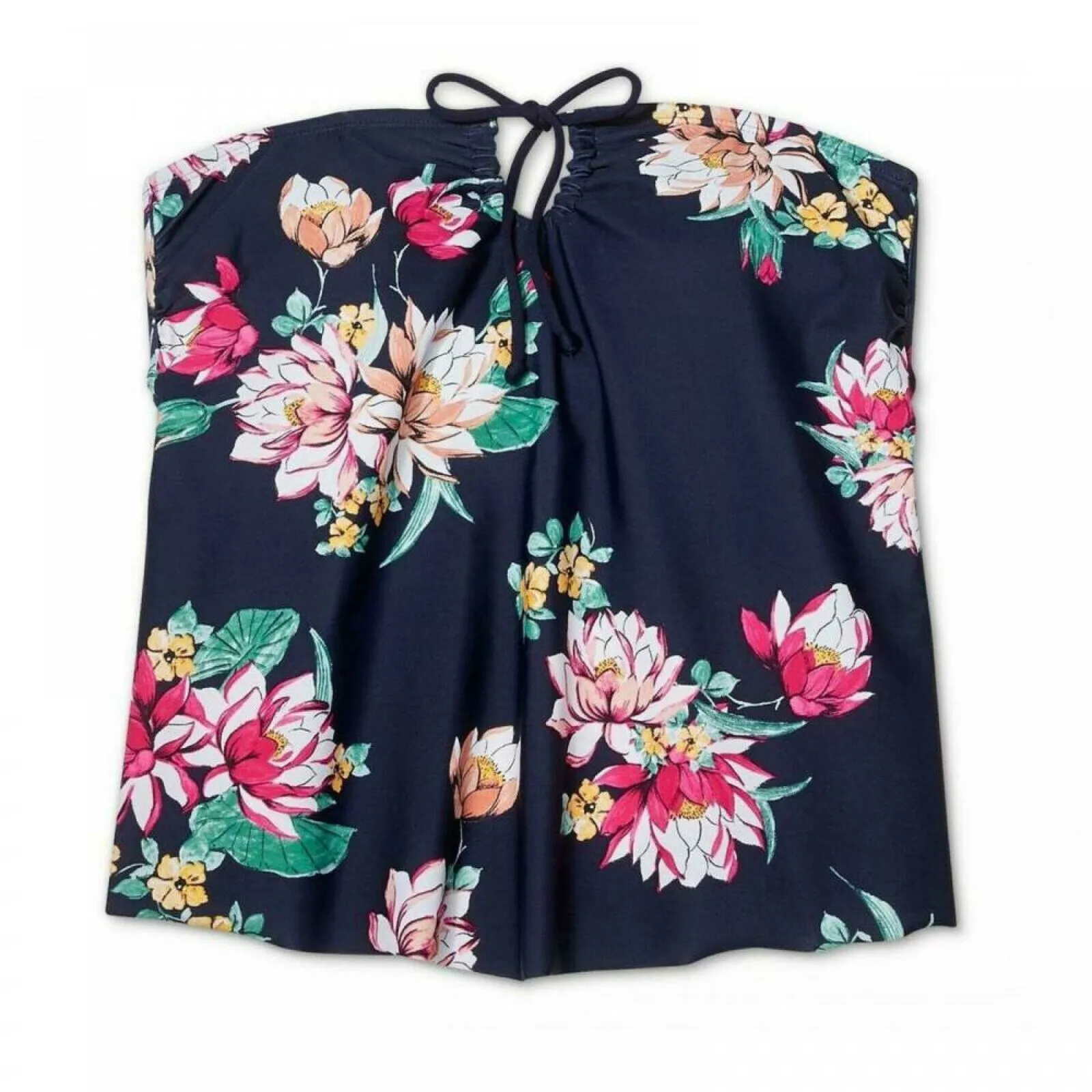 Kona Sol Women's Strapless Keyhole Bandeau Tankini Top