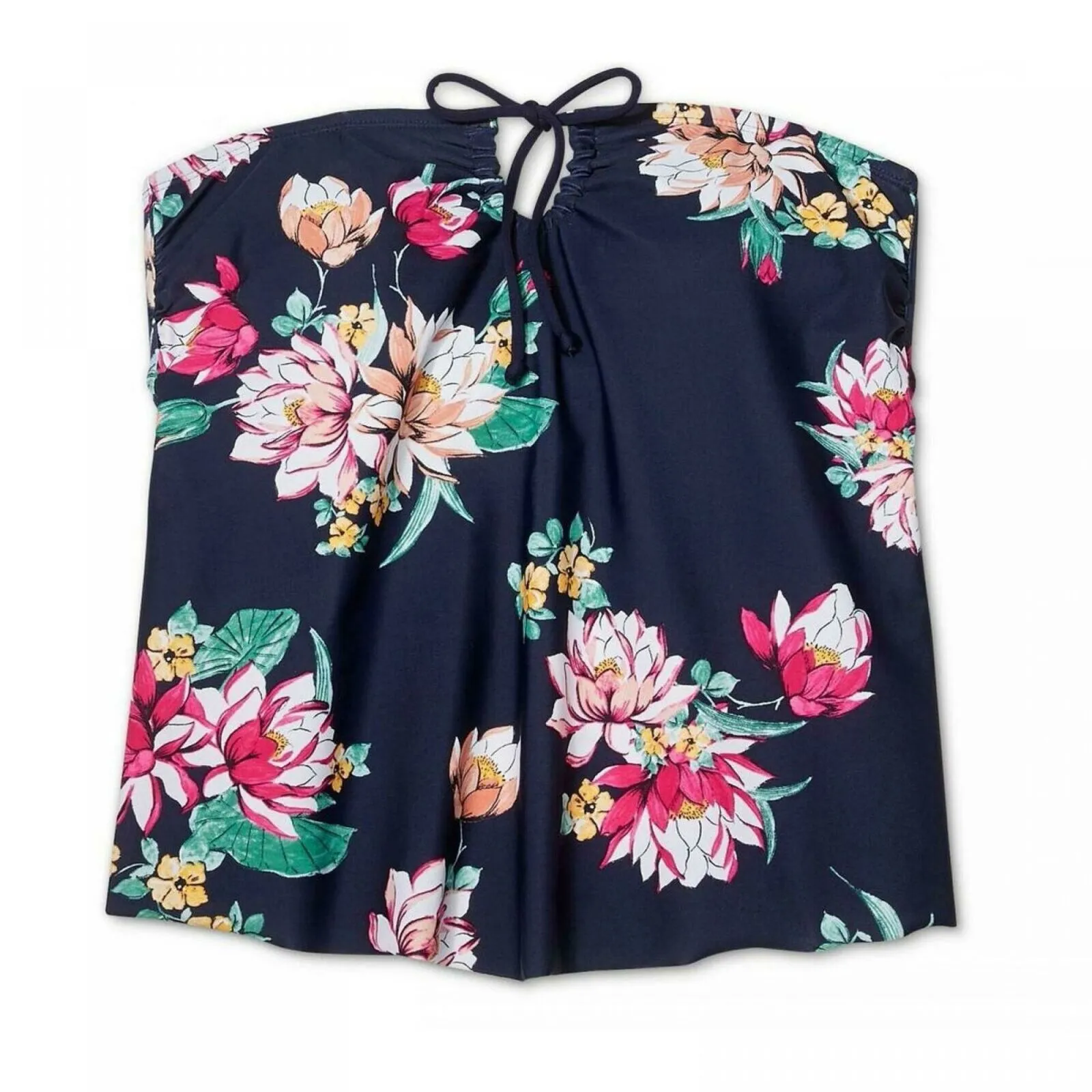 Kona Sol Women's Strapless Keyhole Bandeau Tankini Top