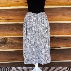 KORI Animal Print Maxi Skirt Womens size S
