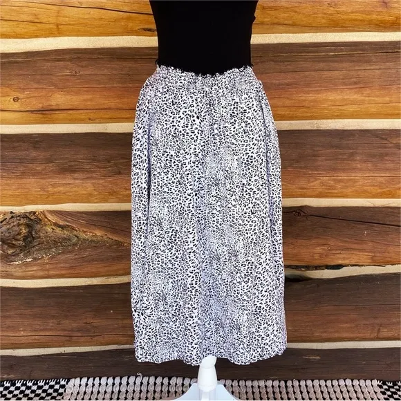 KORI Animal Print Maxi Skirt Womens size S