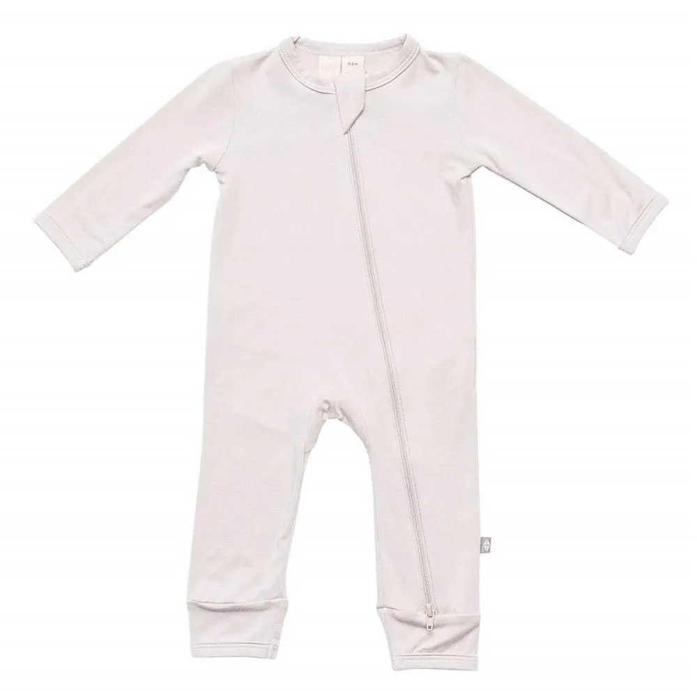 Kyte Baby Long Sleeve Zippered Romper (Oat)