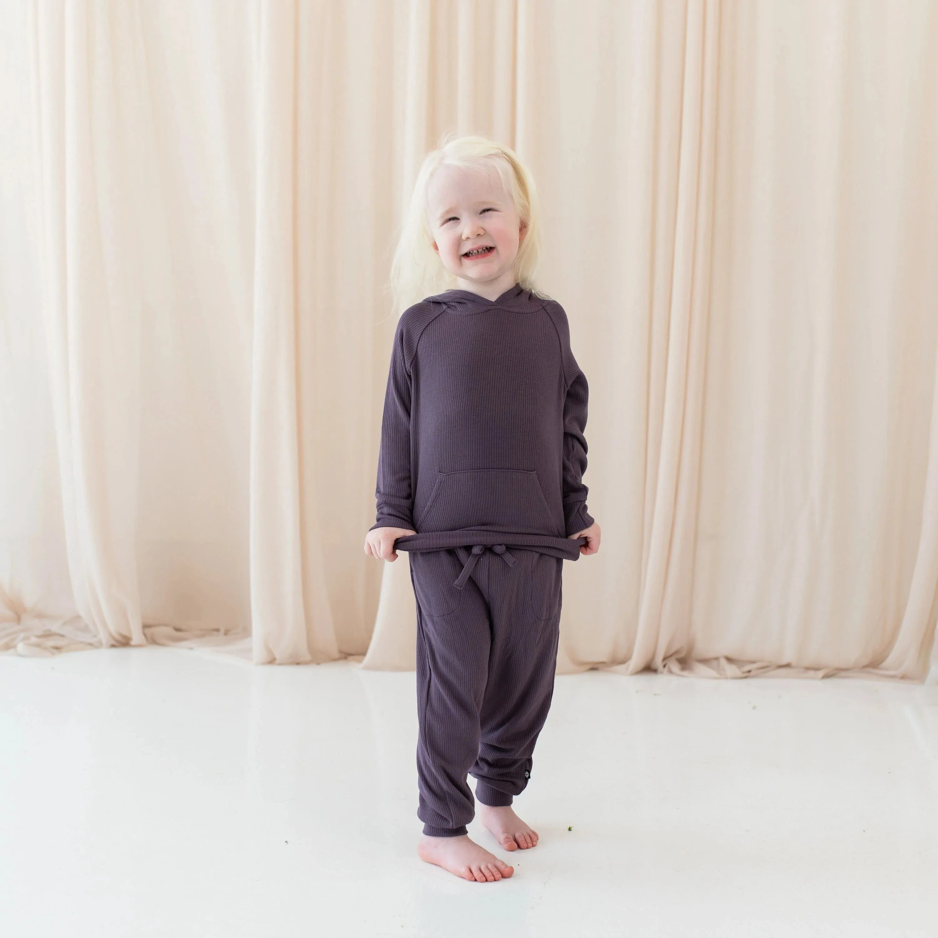 Kyte Baby - Ribbed Jogger Pants - Currant