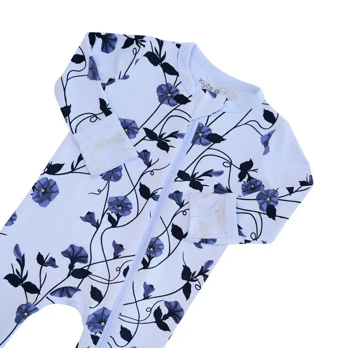 Kyte Baby Zippered Romper (Petunia)