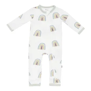 Kyte Zippered Romper- Aloe Rainbow
