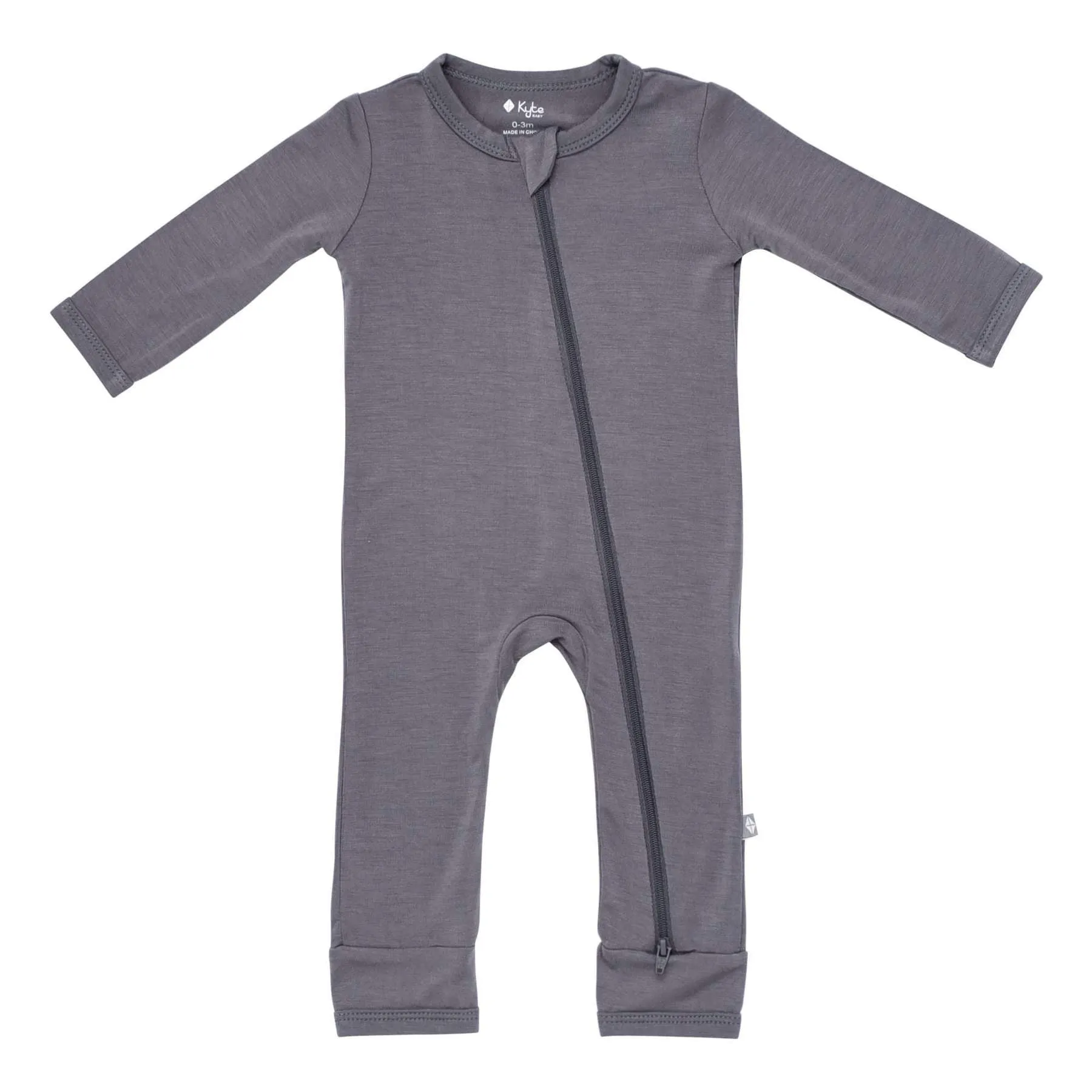 Kyte Zippered Romper in Charcoal
