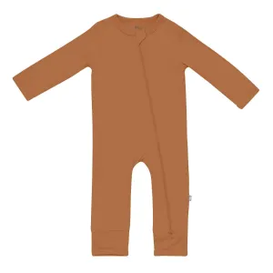 Kyte Zippered Romper- Nutmeg