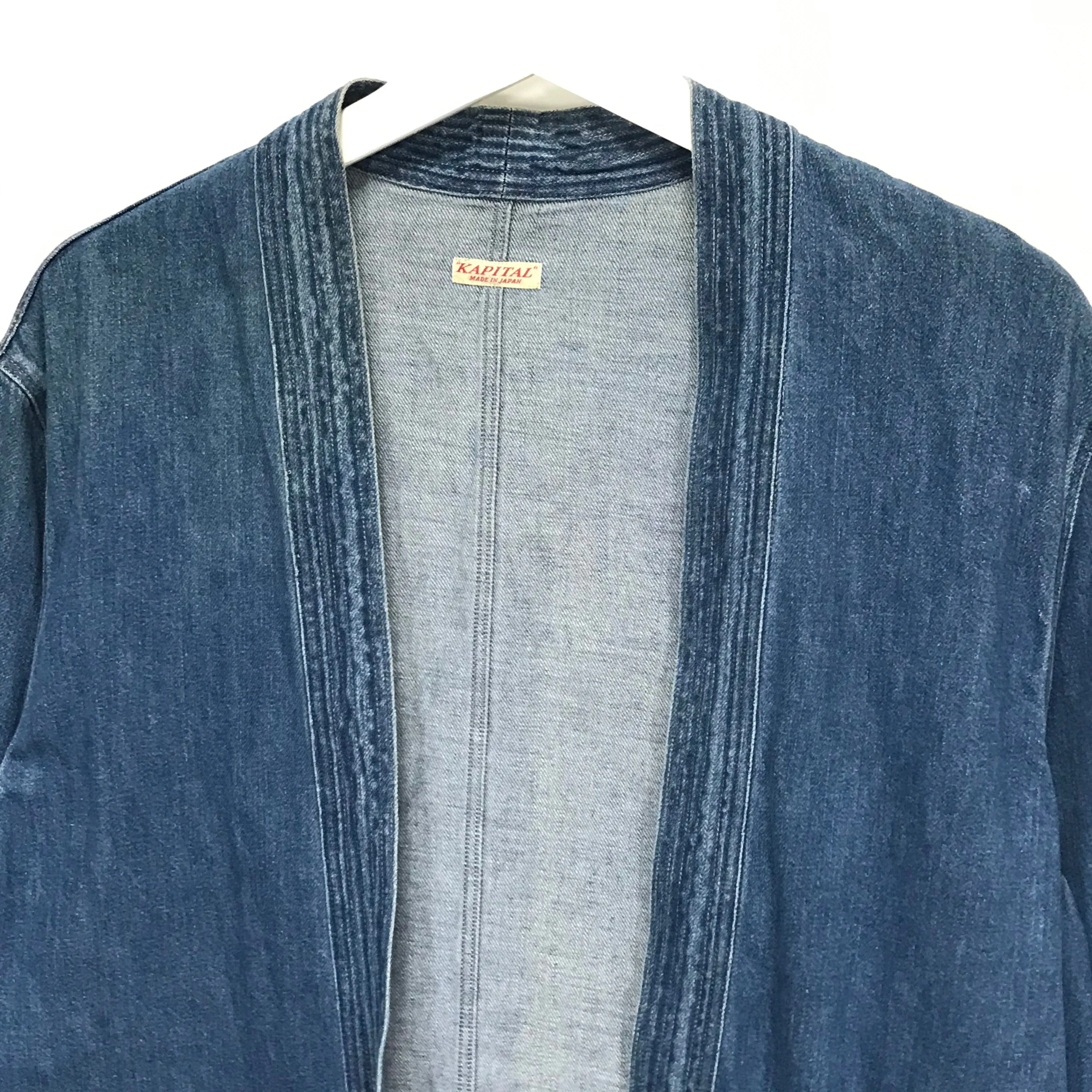 [L] Kapital Denim Kimono Shirt / Coverall Jacket Indigo
