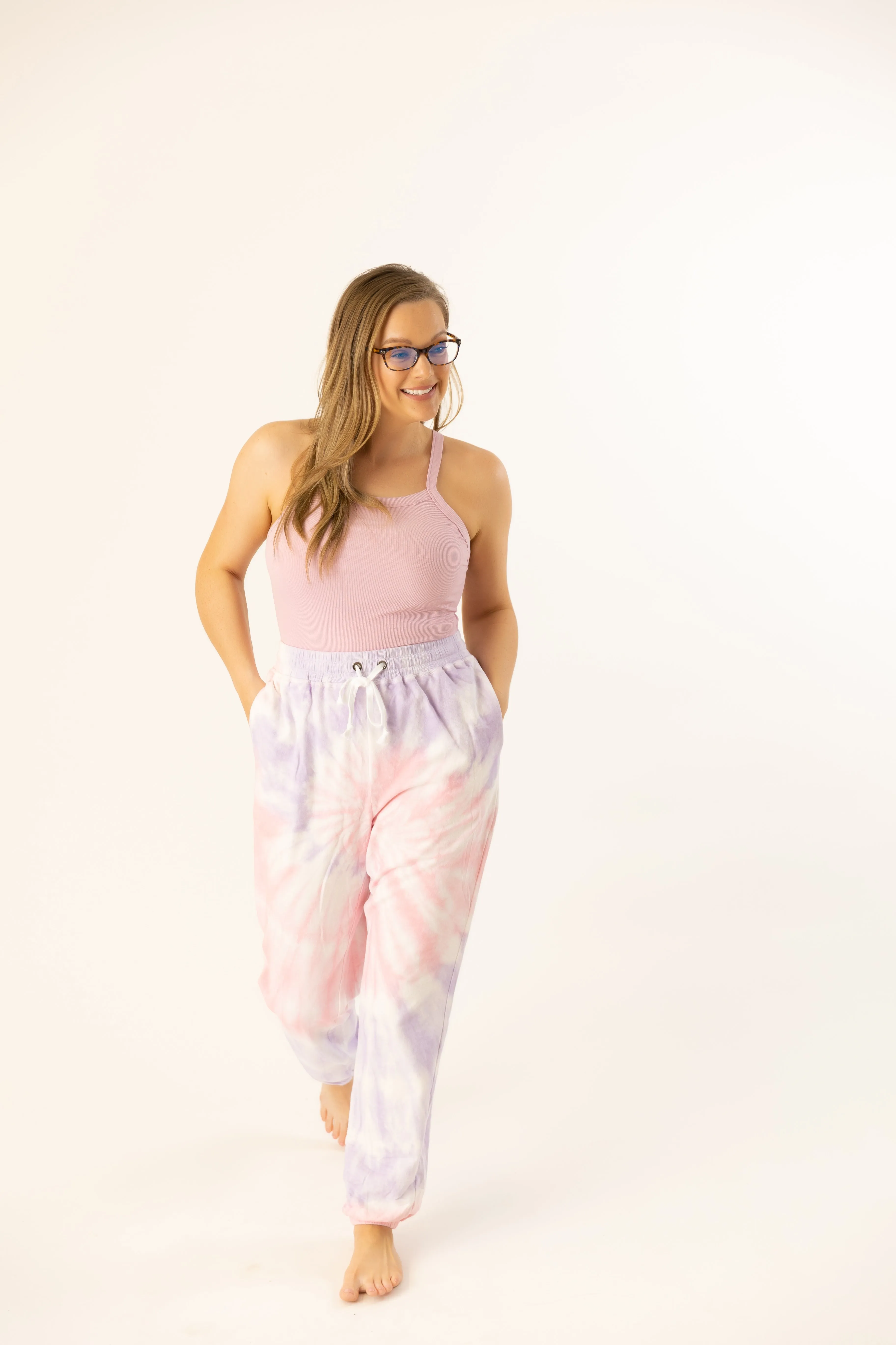 Laci Jogger Pants-Cotton Candy