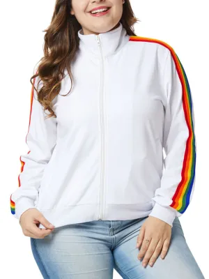 Large Size Women's Fat Mm Autumn and Winter Wear Ladies Jacket Cardigan Baseball Uniform