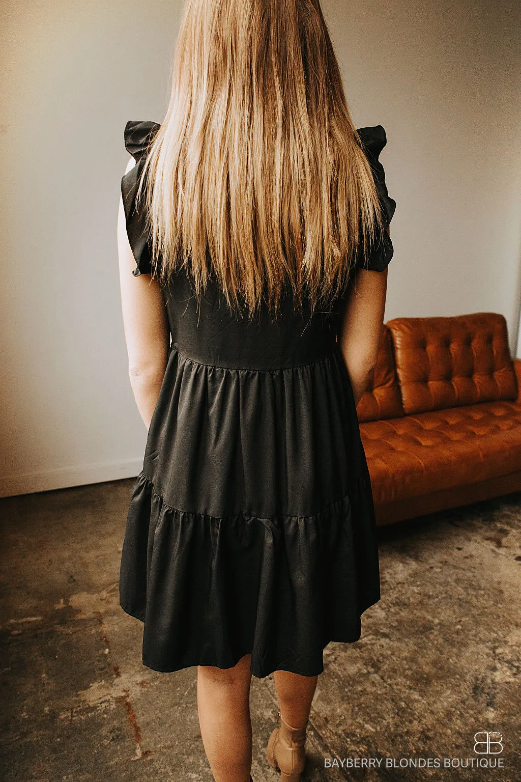Layered Dress-Black