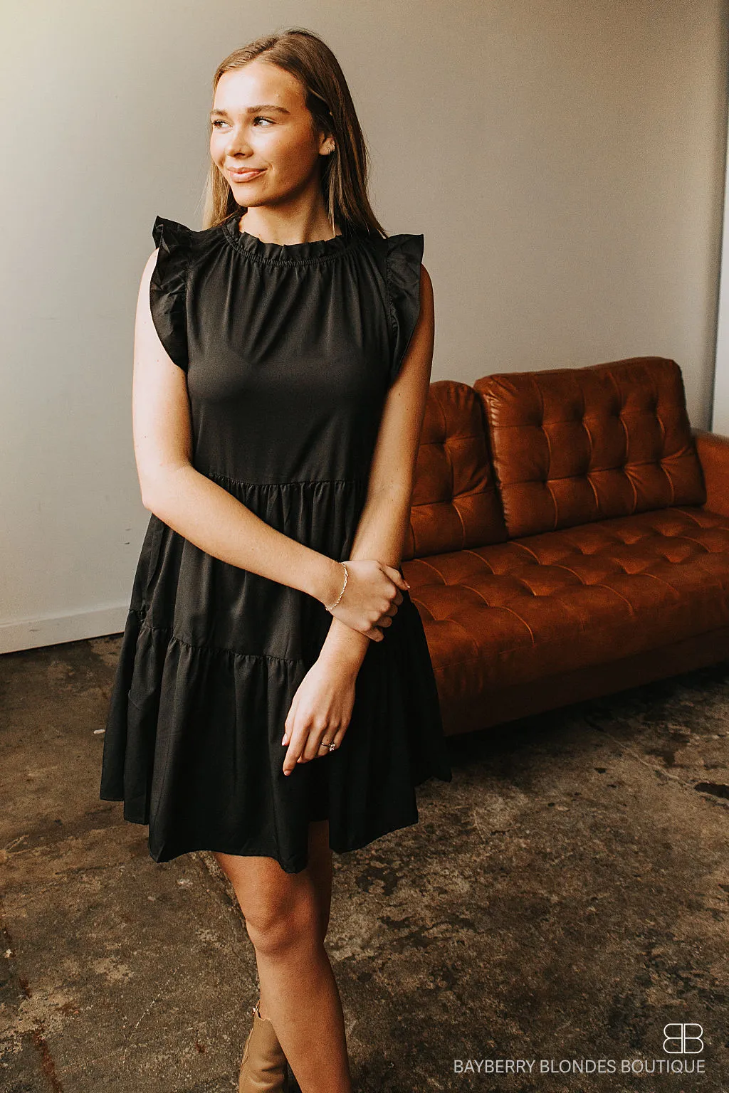 Layered Dress-Black