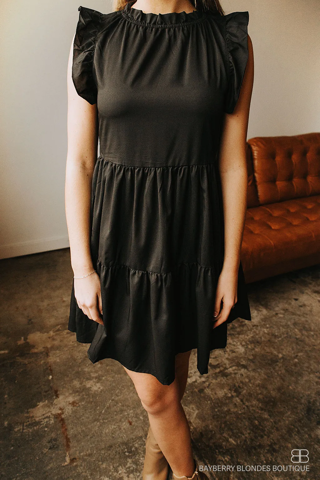 Layered Dress-Black