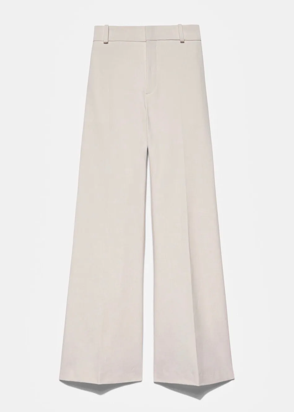 Le Crop Palazzo Trouser (Bone)
