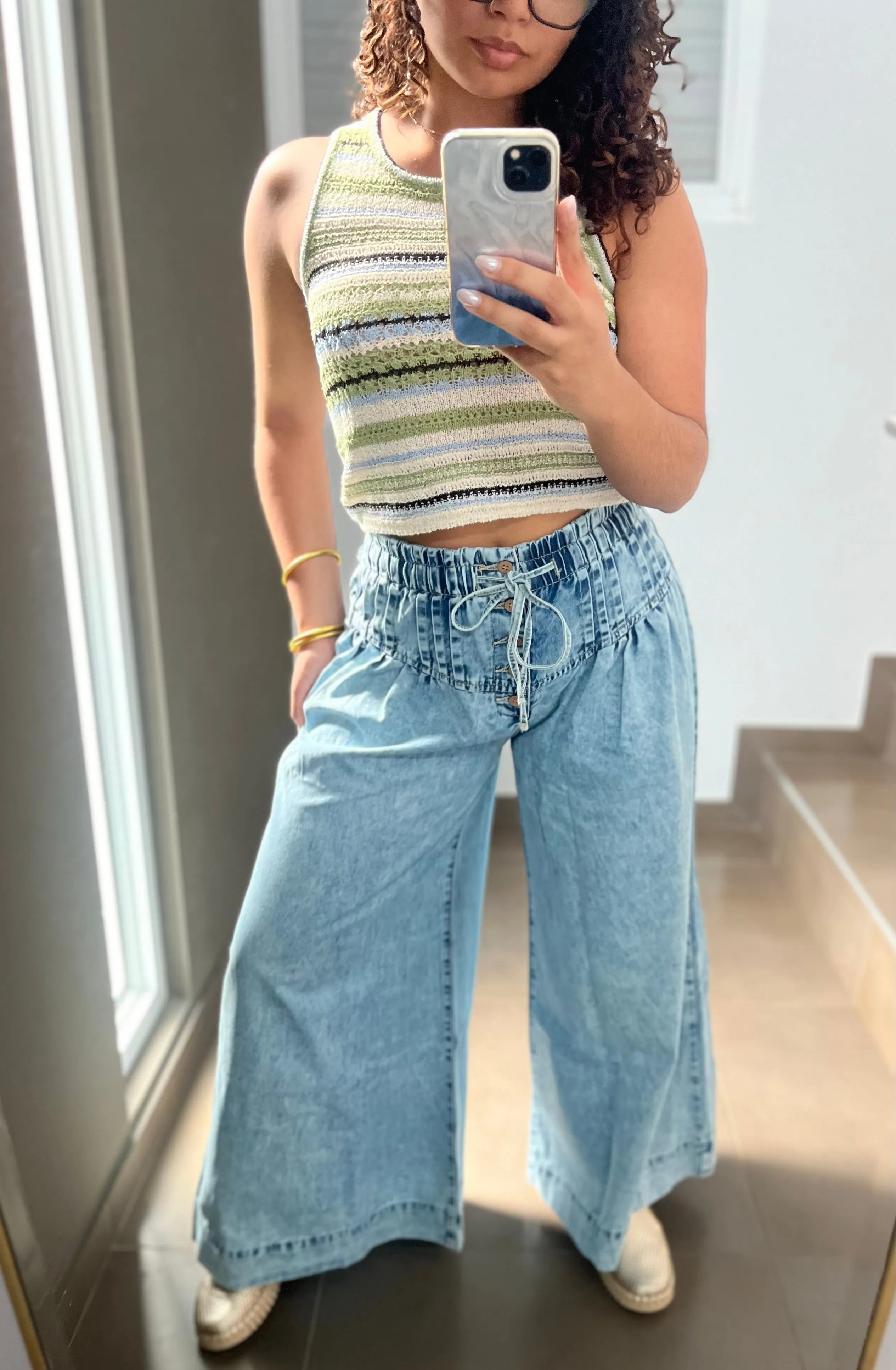 Light Denim Palazzo