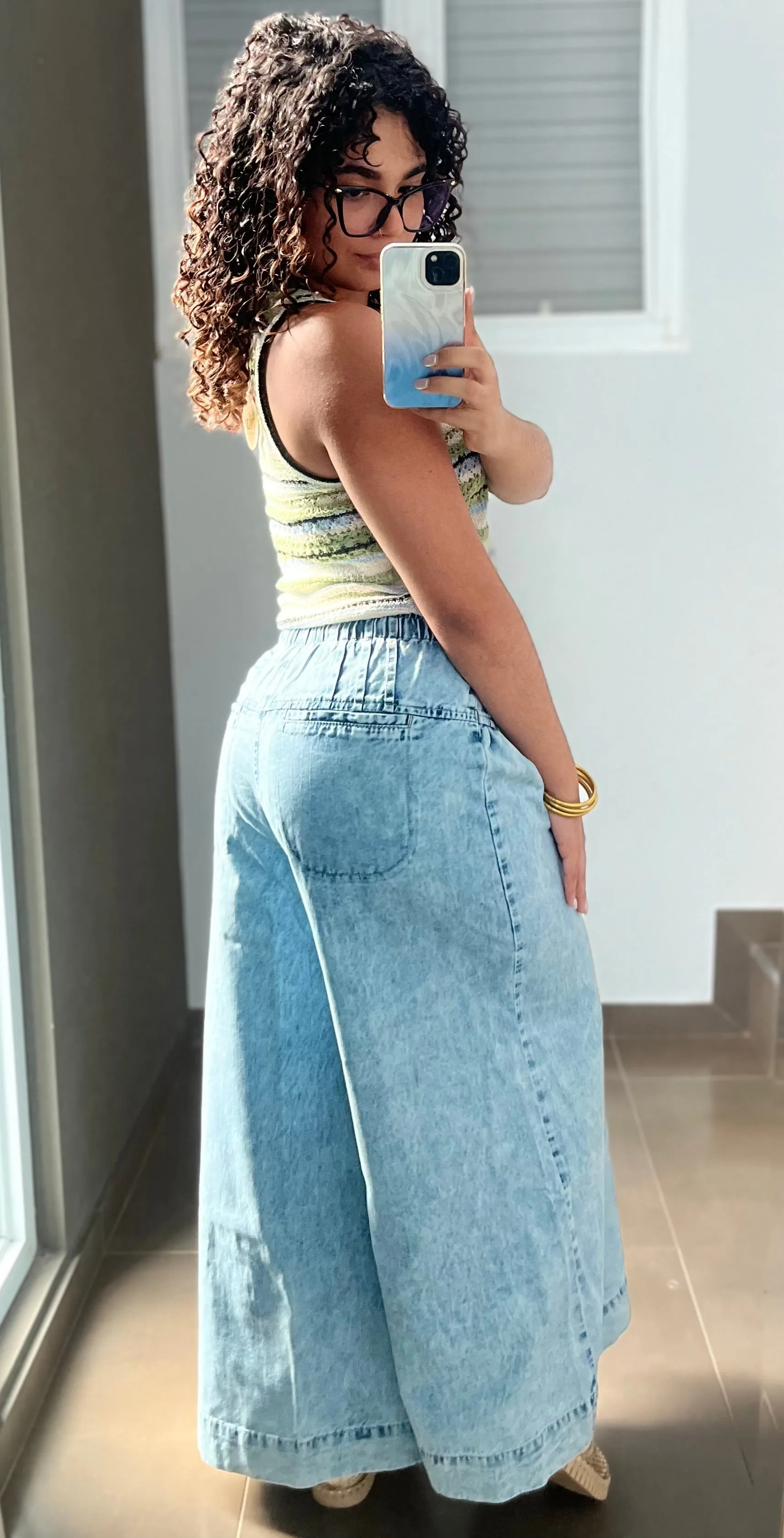 Light Denim Palazzo