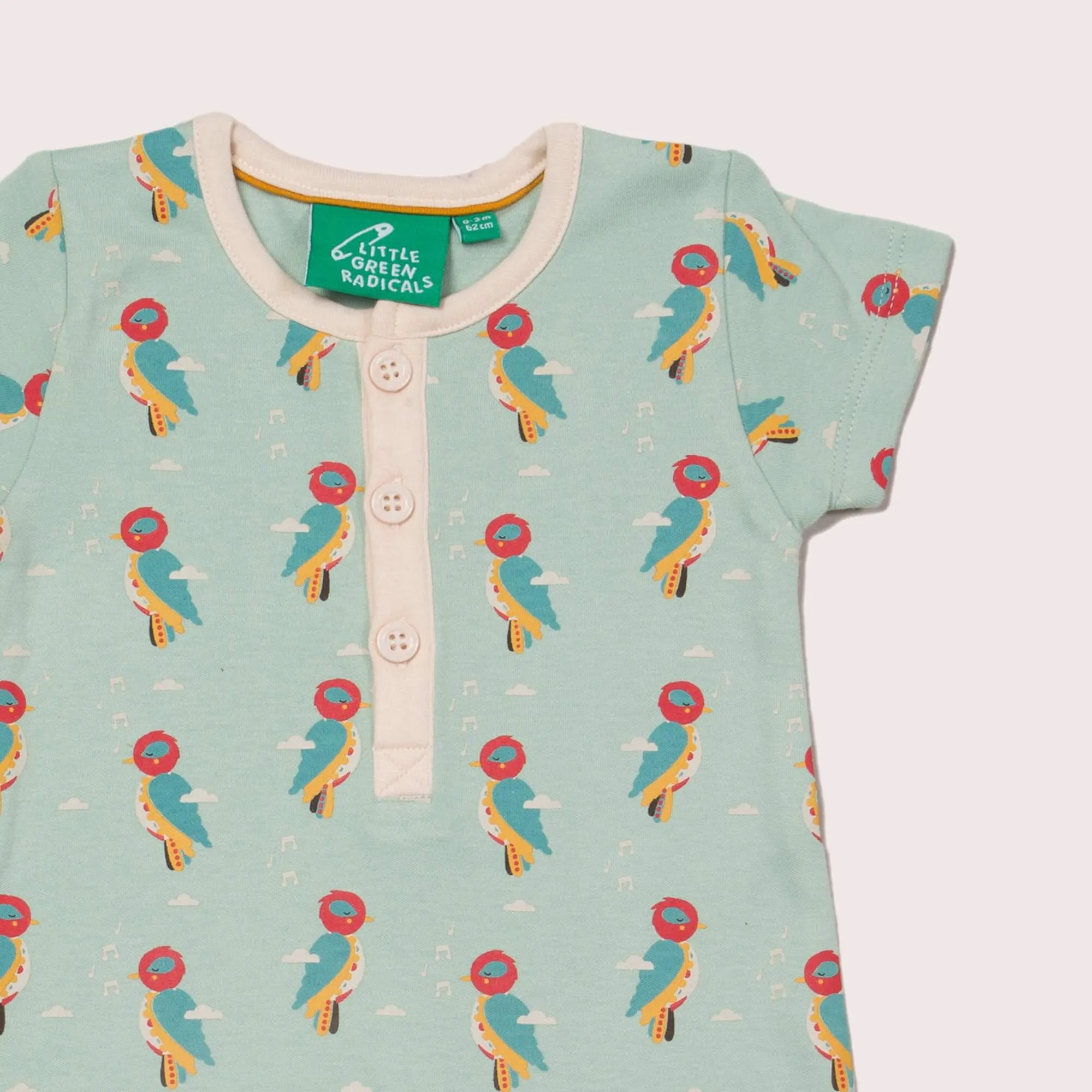 Little Woodpecker Organic Shortie Romper