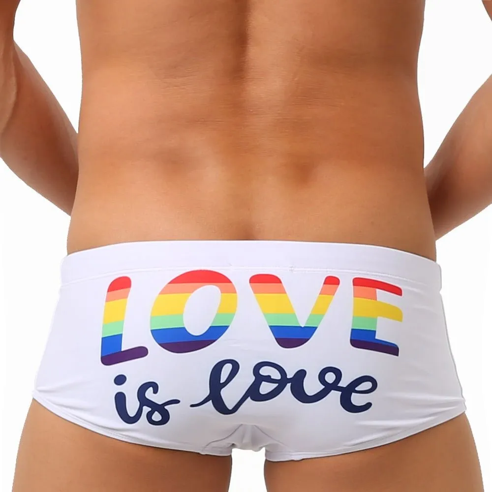 Love is Love Swim Trunks