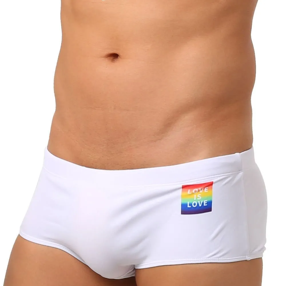 Love is Love Swim Trunks