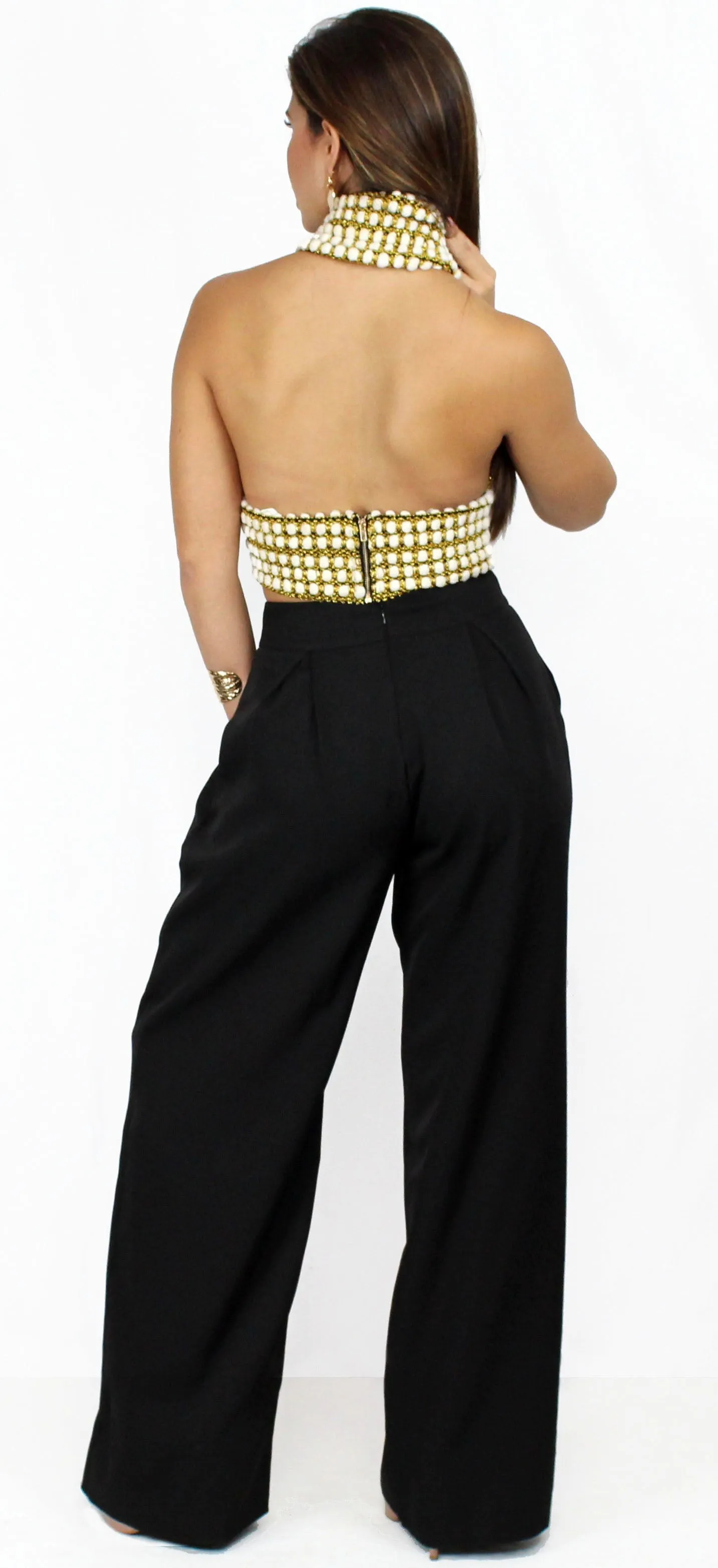 Luxe of My Life Palazzo Pants Two-Piece Set
