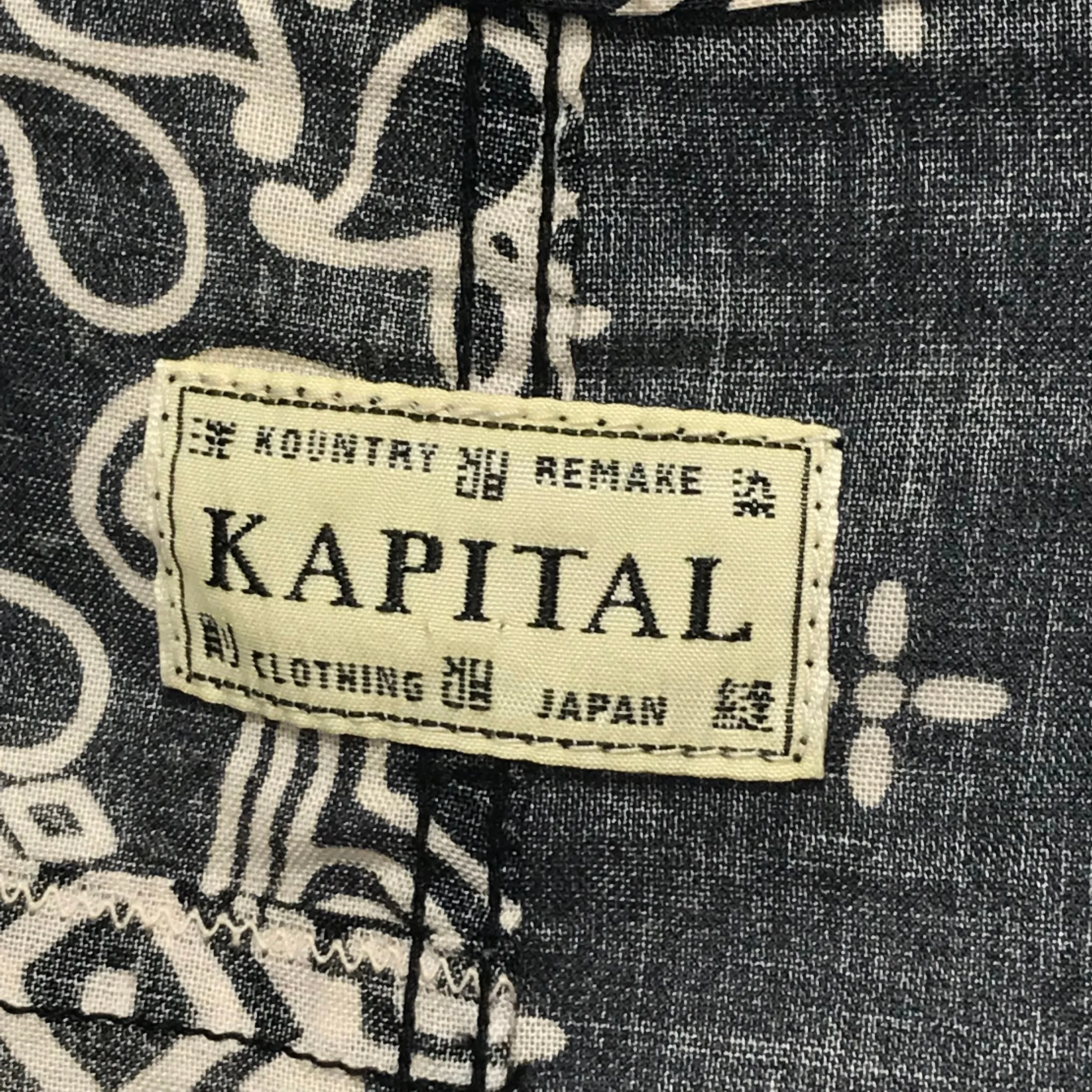 [M] Kapital Kountry Vintage Bandana Kimono Shirt Navy