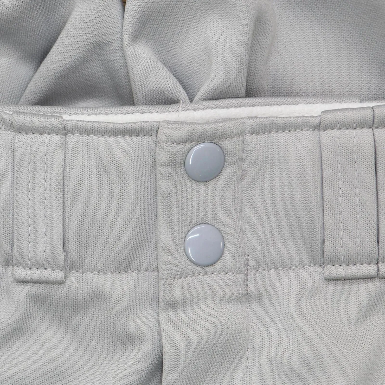 Majestic Boys 2 Button Back Pockets Youth Baseball Pants 8300 Gray L