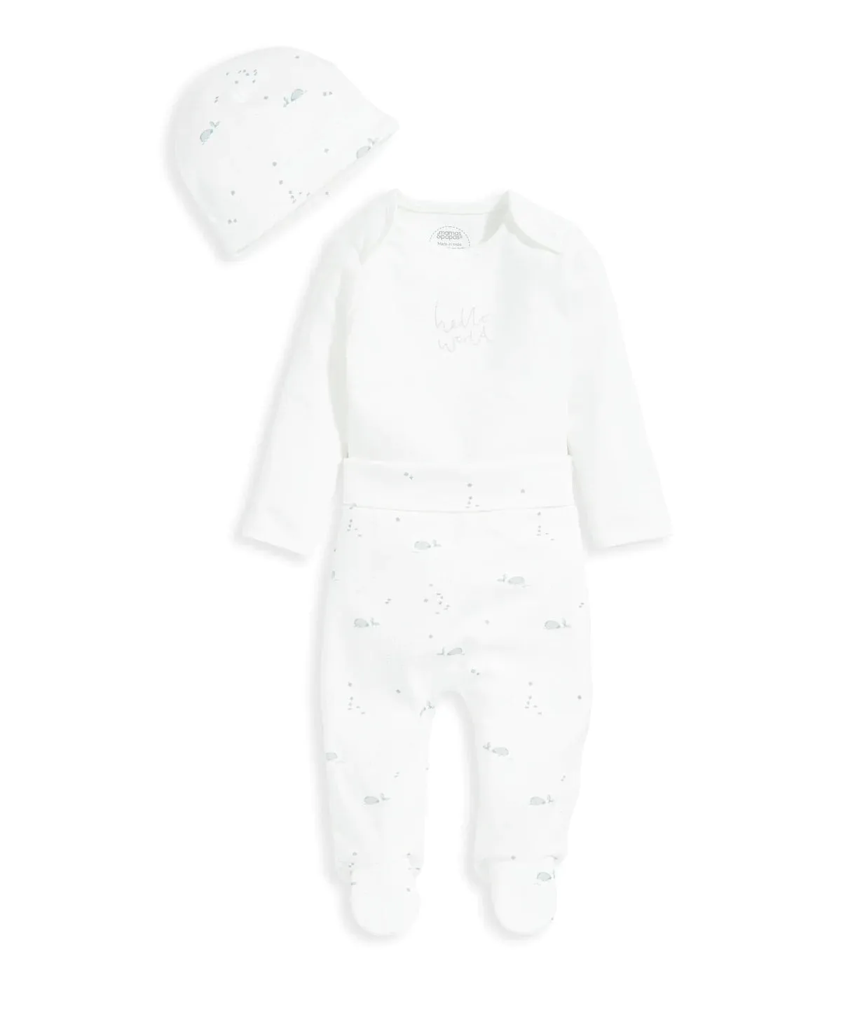 Mamas & Papas My First Outfit Set (3 Piece) - Whale