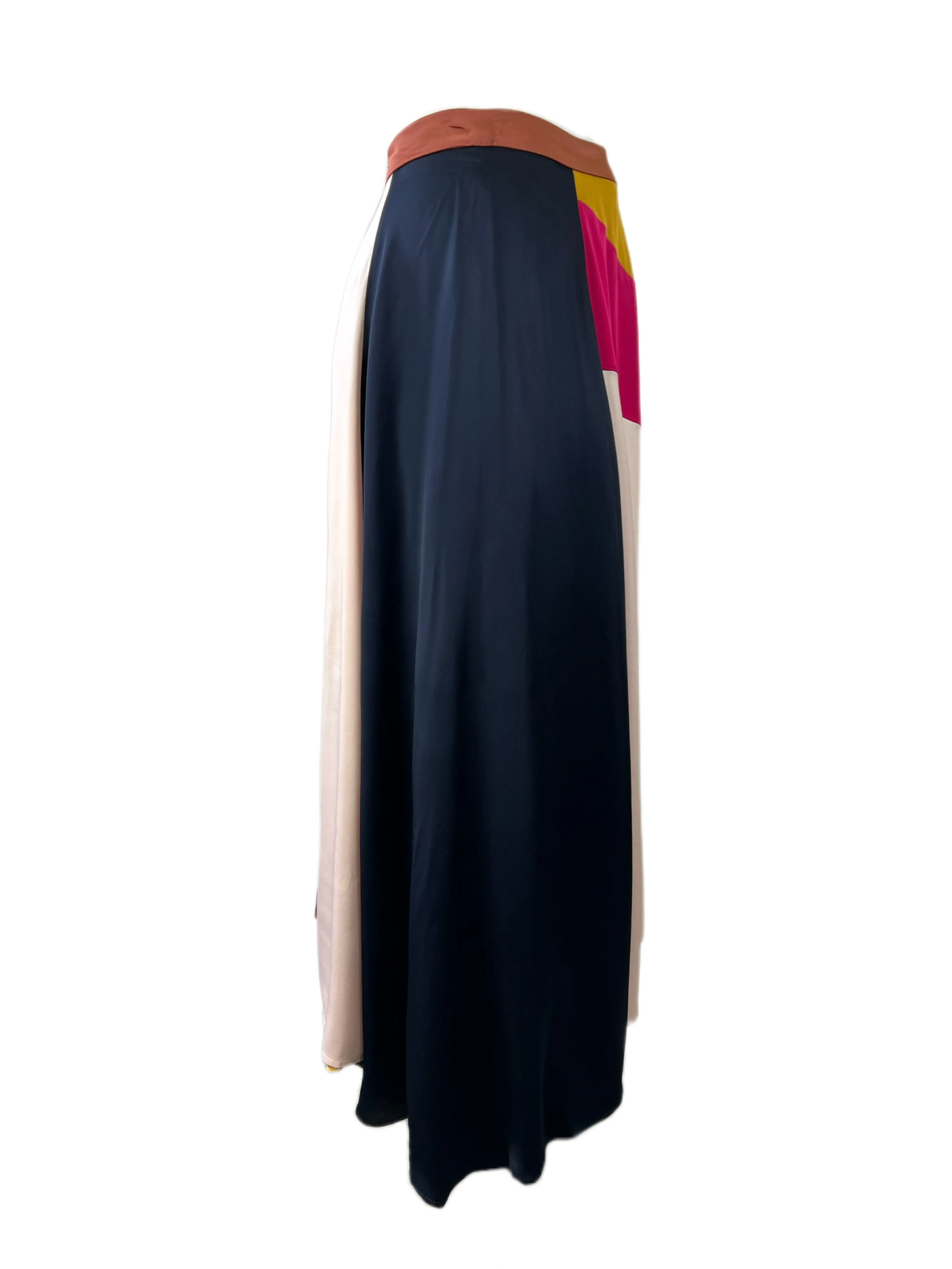 Marina Rinaldi Women's Multicolored Chimera Maxi Skirt NWT