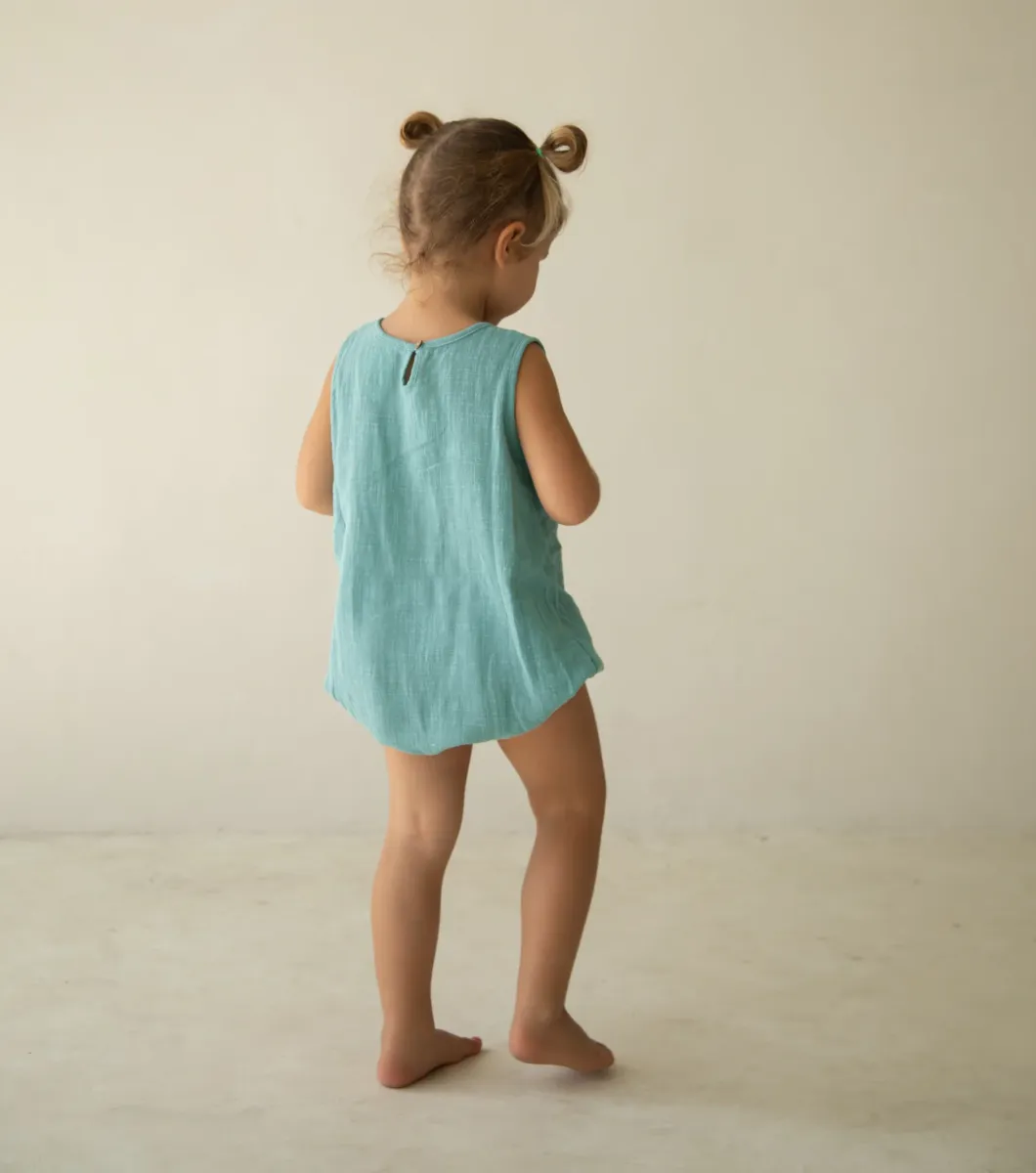 Mars Romper - Ocean