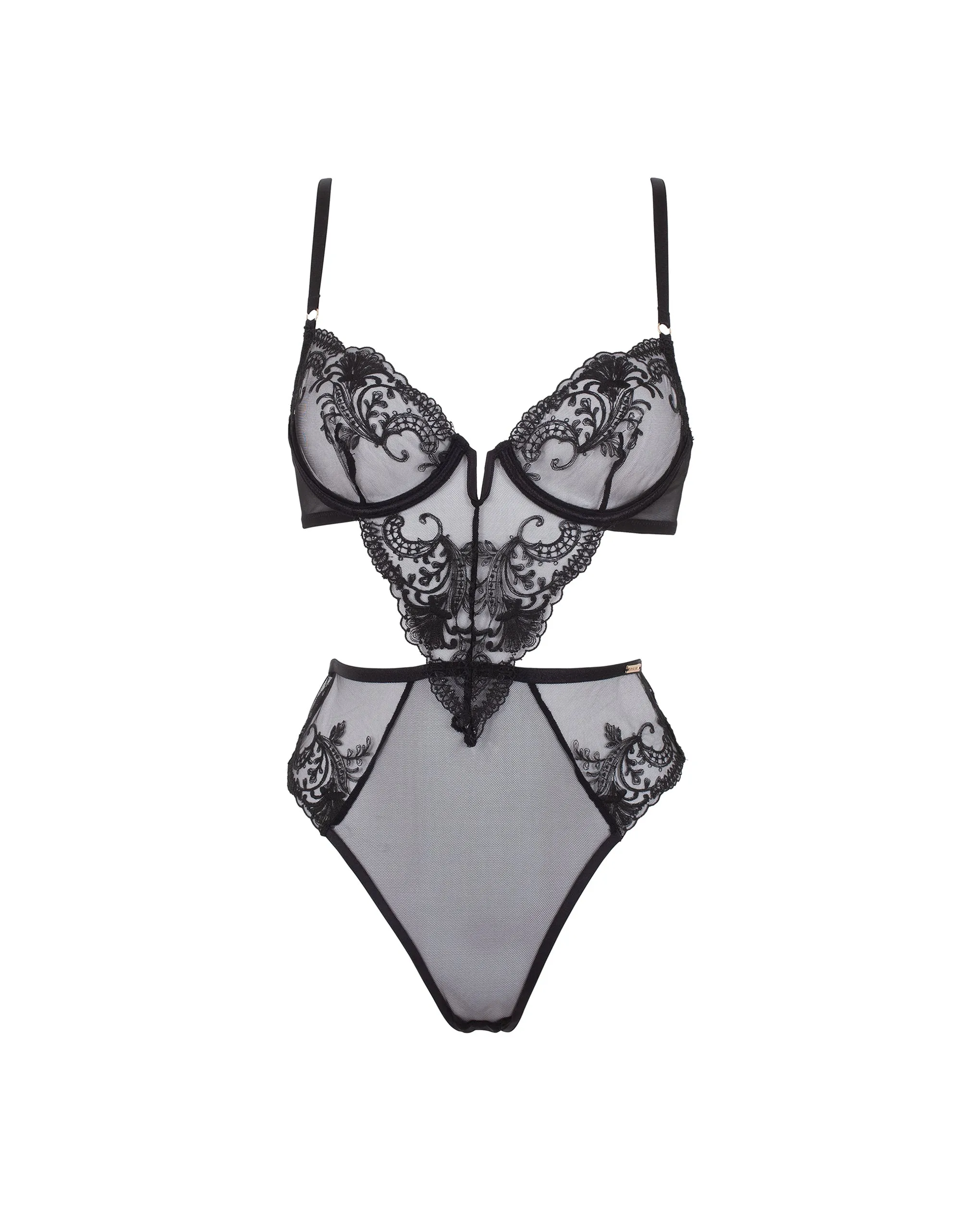 Marseille Wired Bodysuit Black
