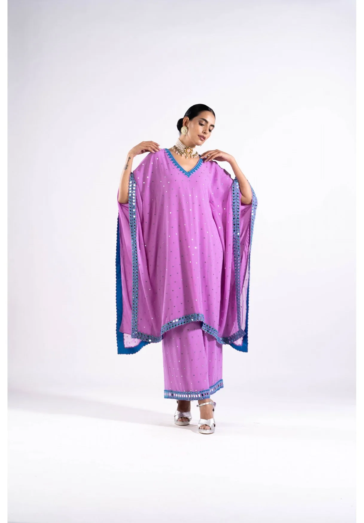 Mauve Kaftan Set