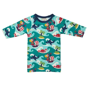 Maxomorra Swim Top - Tropical Ocean